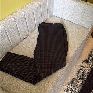 Alfani Black Straight Leg Knit Pants
